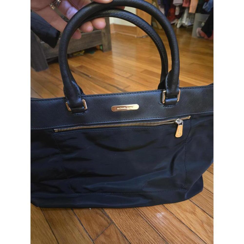 Michael Kors Black Tote Bag with Leather Handles- Please See Note
